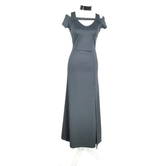 Dresses & Skirts - V Neck Cold Shoulder Short Sleeve Maxi Dress